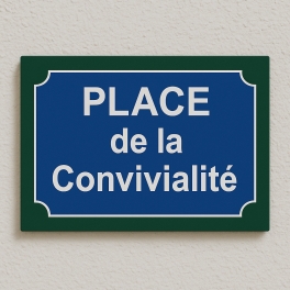 Plaque de rue Paris en PVC Forex | Plaque Personnalisée