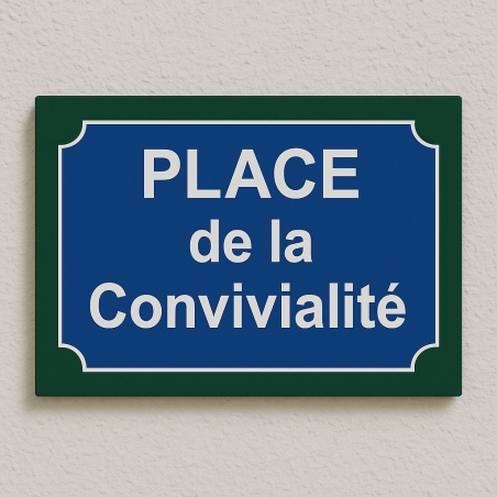 Plaque de rue Paris en PVC Forex | Plaque Personnalisée