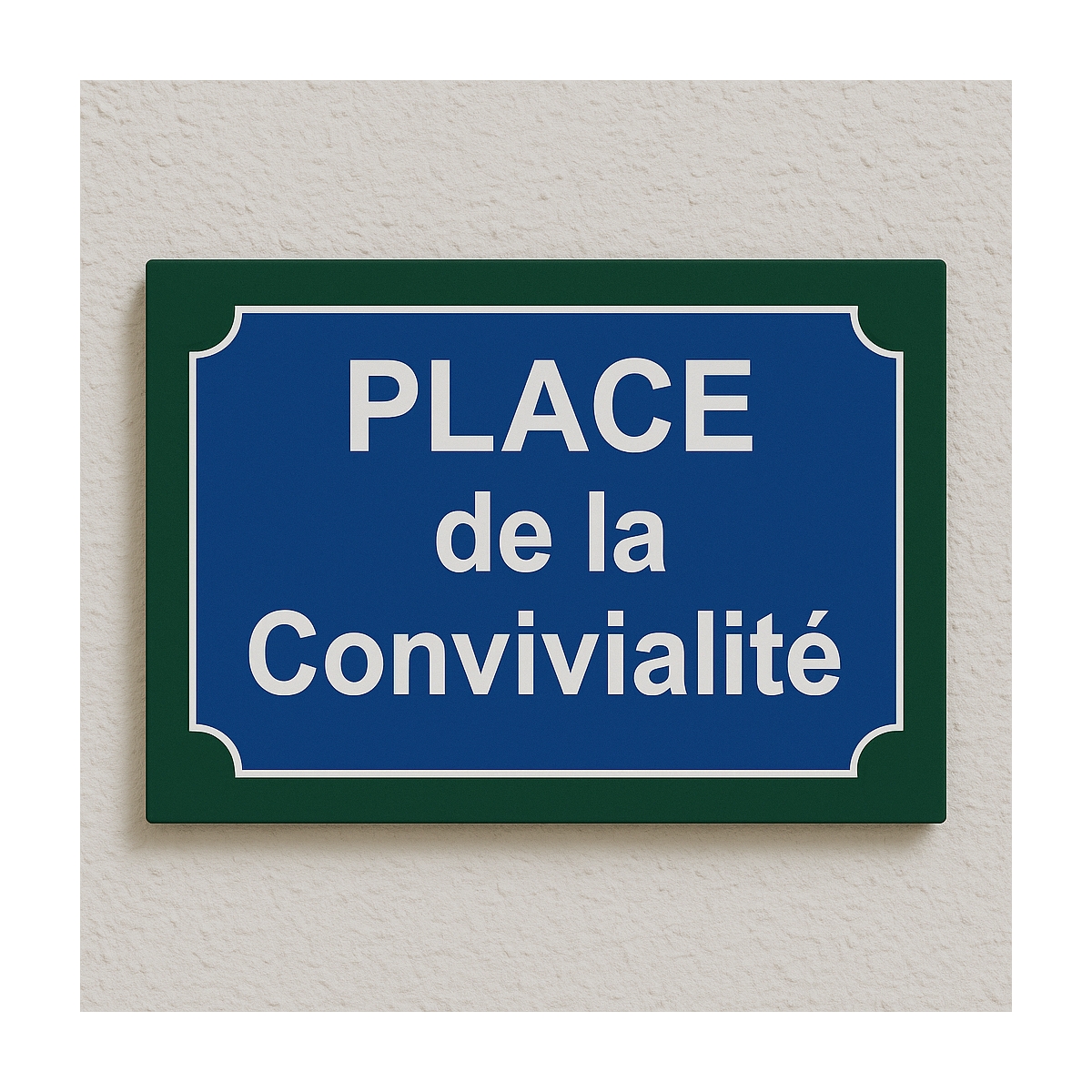 Plaque de rue Paris en PVC Forex | Plaque Personnalisée