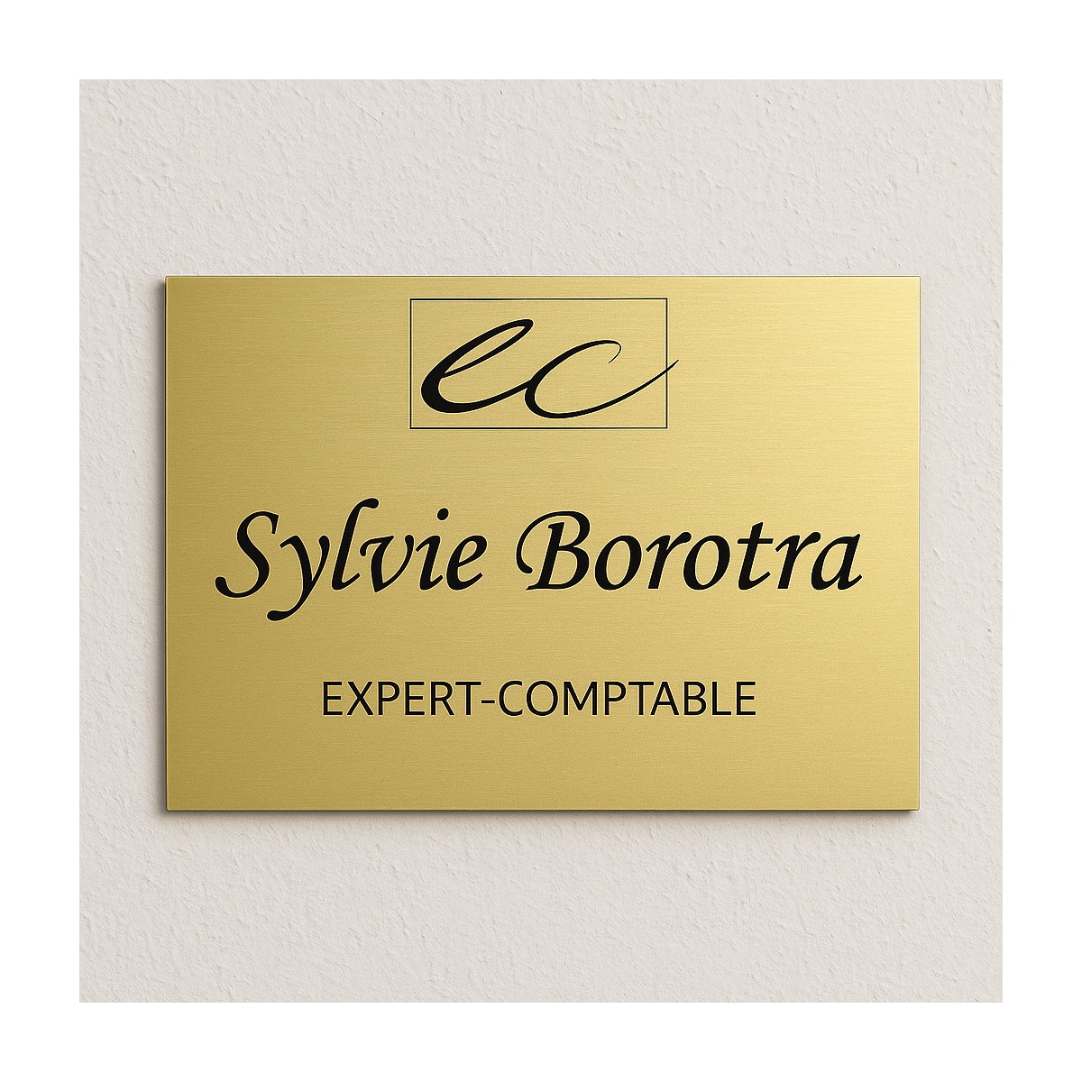 Plaque Plexi gravée