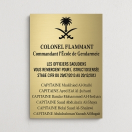 Plaque Acrylique Effet Métal