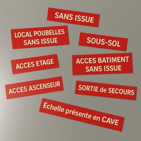 Plaque gravée en plastique acrylique - Petit format carré rectangle