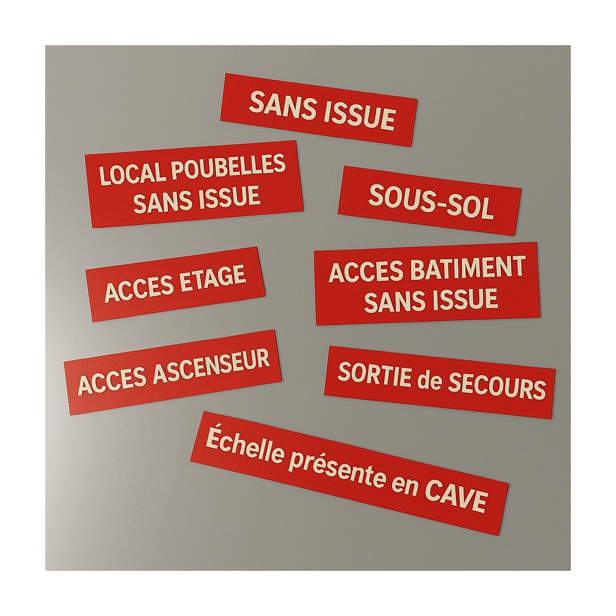 Plaque gravée en plastique acrylique - Petit format carré rectangle