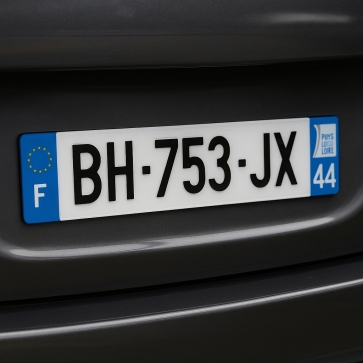 Plaque Immatriculation Plexi