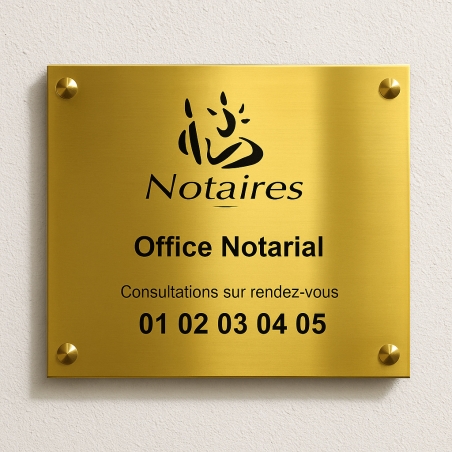 Plaque Notaire