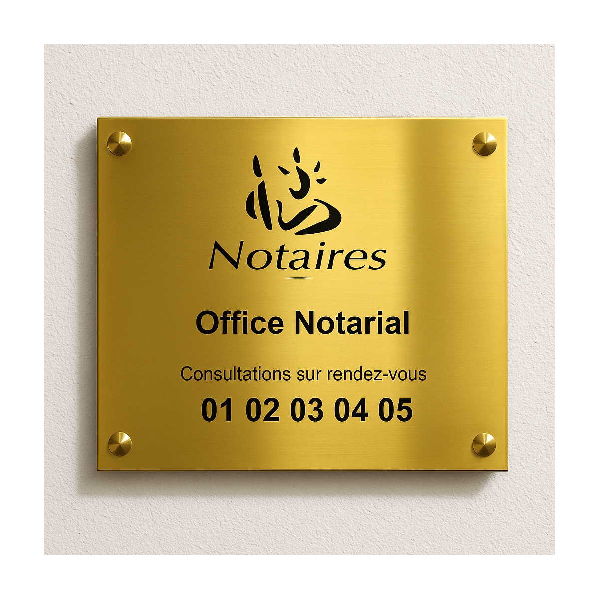 Plaque Notaire