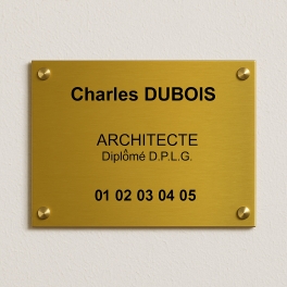 Plaque Architecte