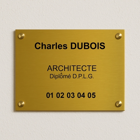 Plaque Architecte