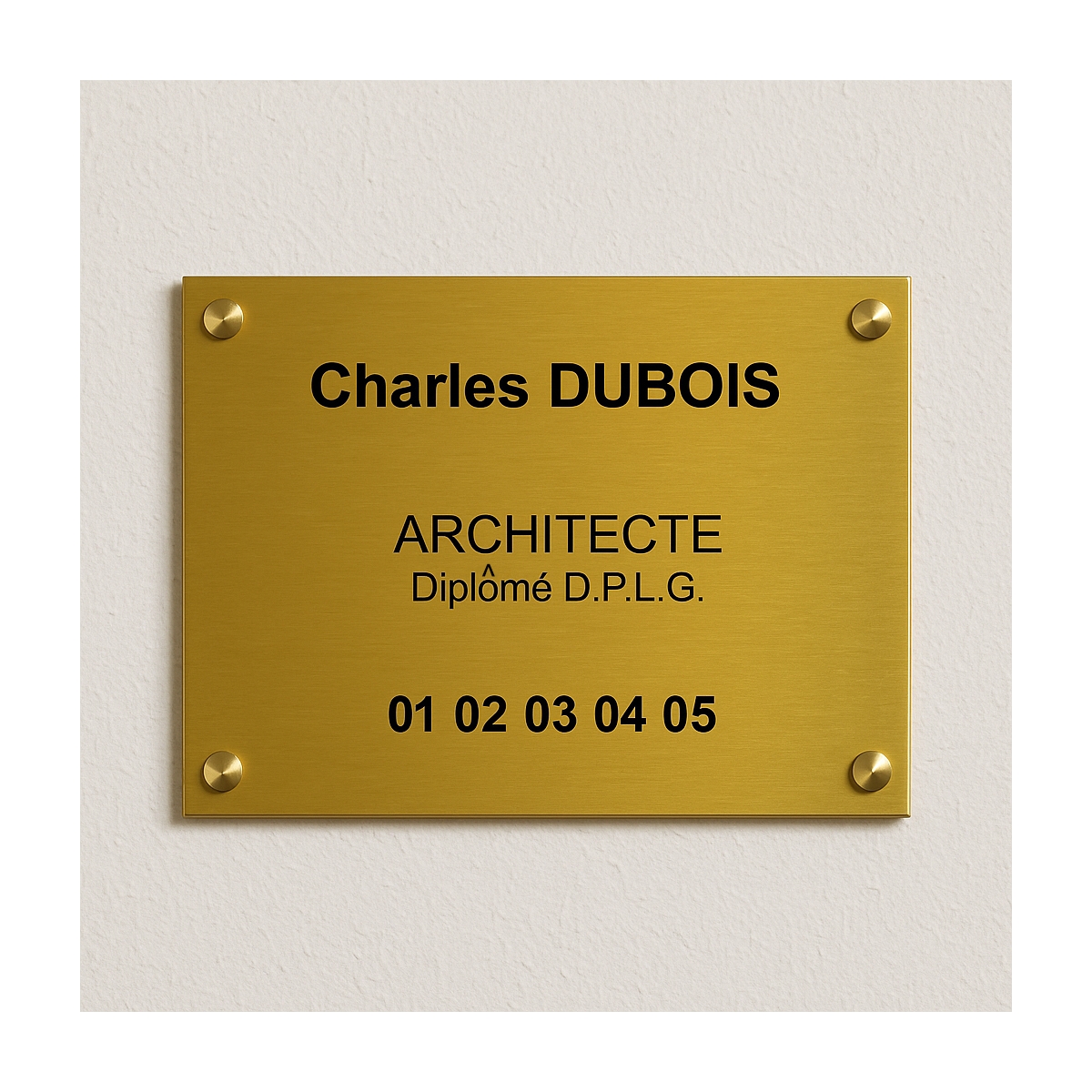Plaque Architecte