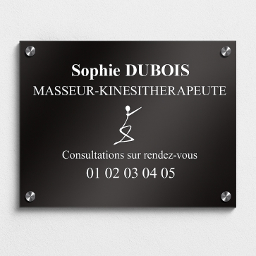 Plaque pour kinésithérapeute profesionnel | Plaque Personnalisée