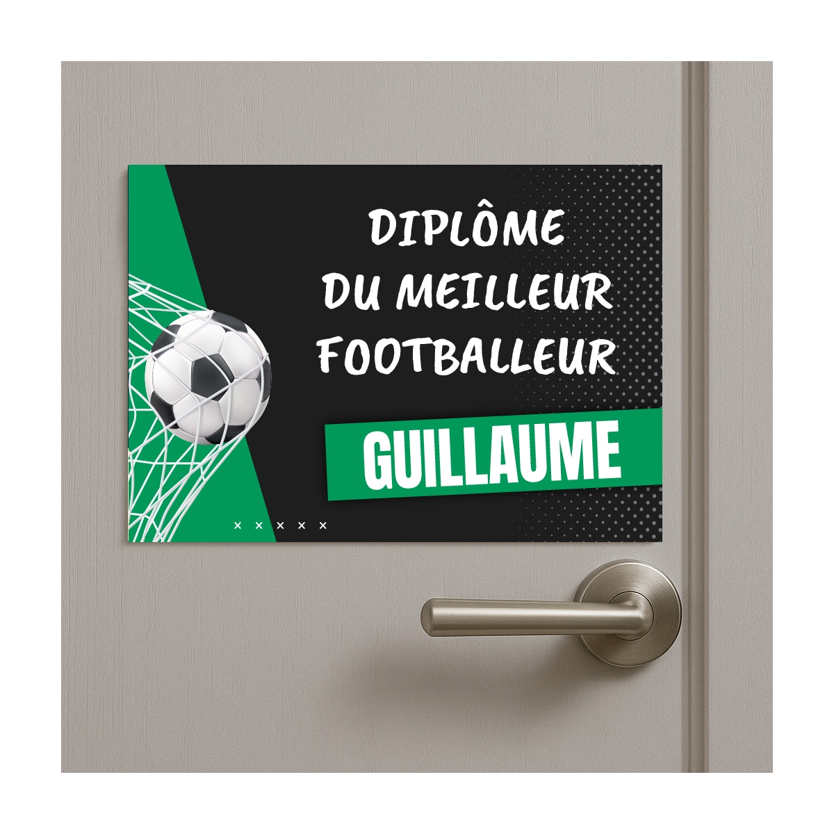 Plaque Diplôme Football personnalisable | Plaque Personnalisée
