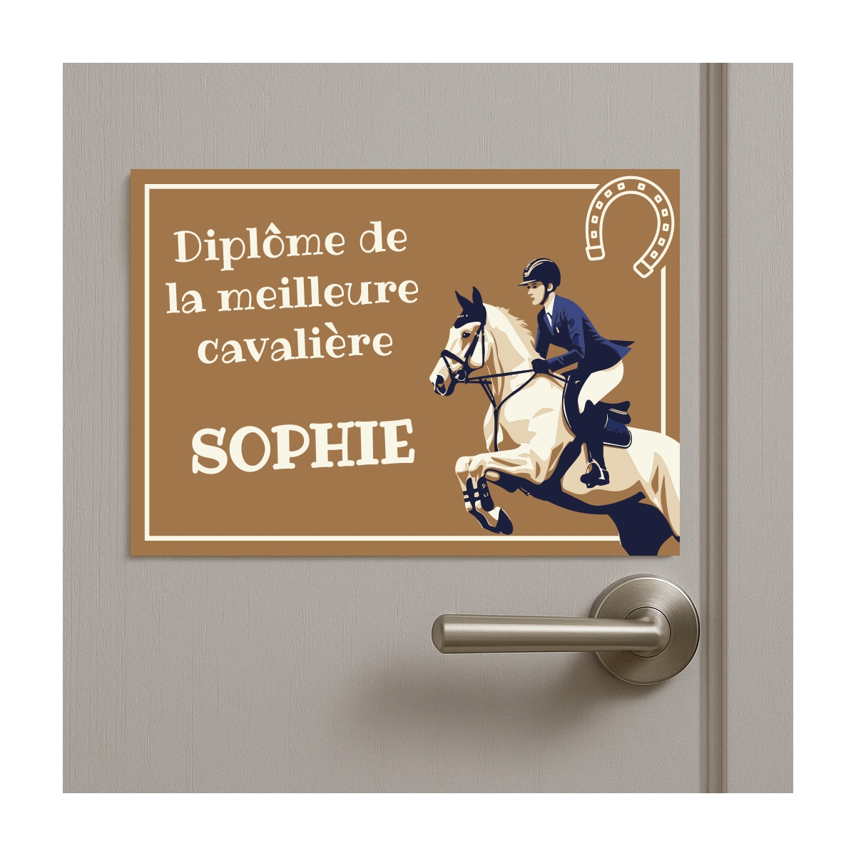 Plaque Diplôme Equitation personnalisable | Plaque Personnalisée