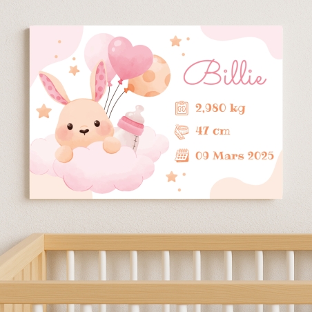 Plaque de rue Naissance pour bébé | Plaque Personnalisée