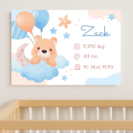 Plaque de Naissance pour bébé | Plaque Personnalisée