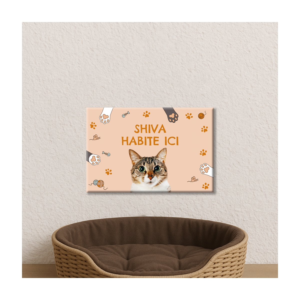 Plaque pour chat à personnaliser | Plaque Personnalisée
