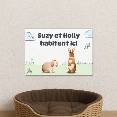 Plaque animaux jardin à personnaliser | Plaque Personnalisée