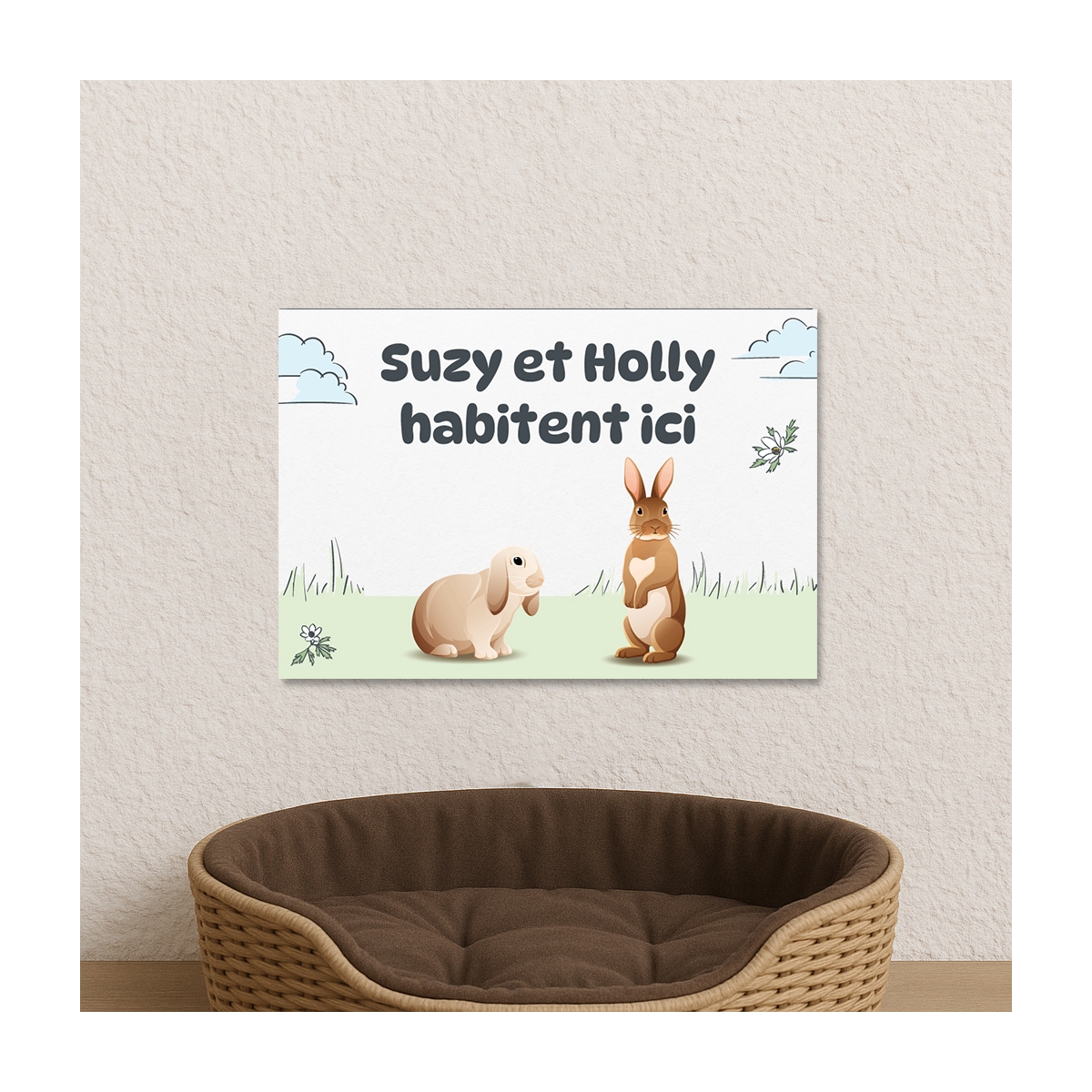 Plaque animaux jardin à personnaliser | Plaque Personnalisée