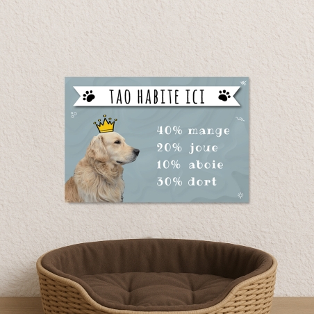 Plaque animaux maison à personnaliser | Plaque Personnalisée