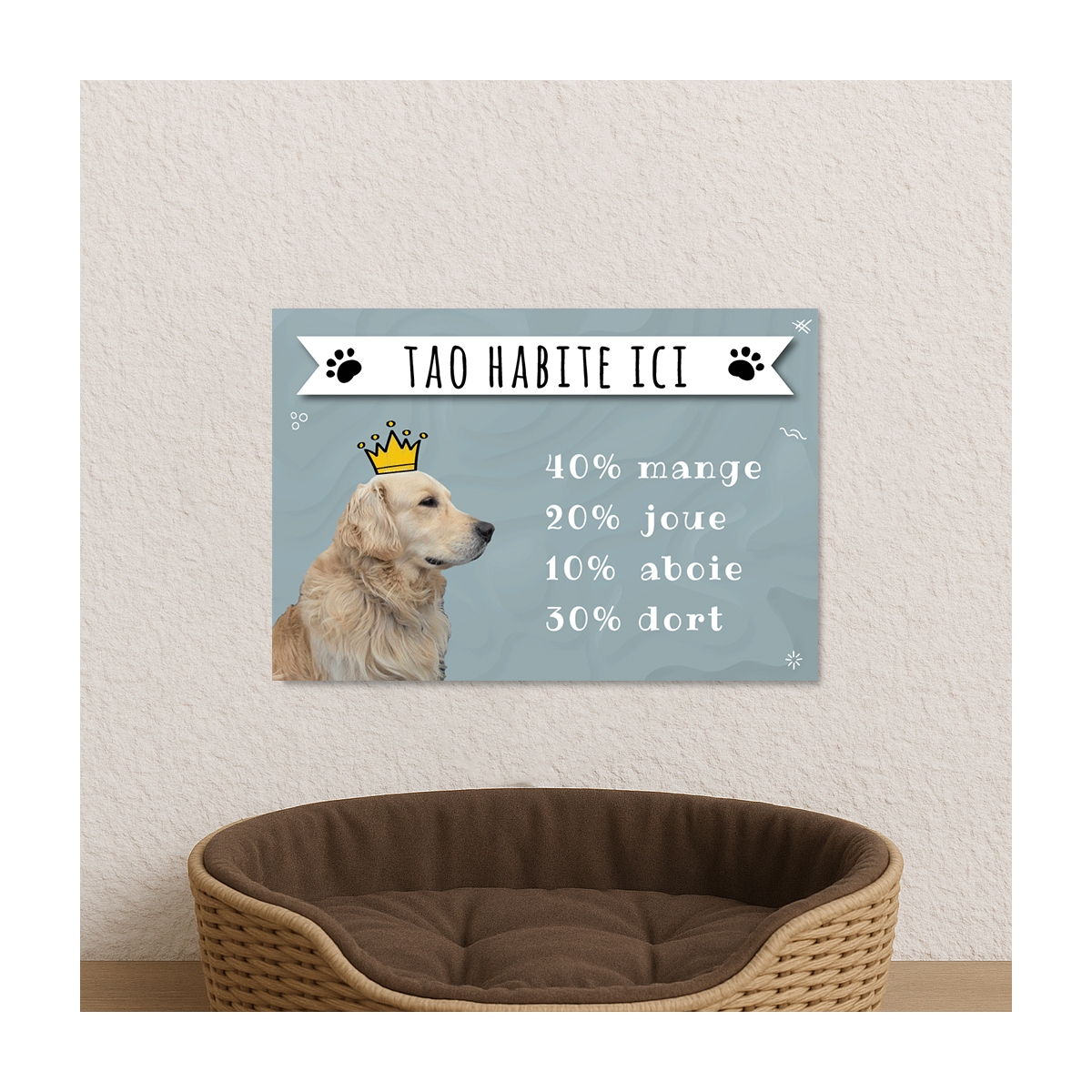 Plaque animaux maison à personnaliser | Plaque Personnalisée