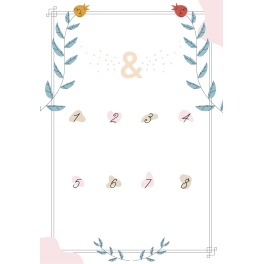 Plaque plan de table mariage | Plaque Personnalisée
