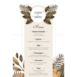 Plaque plan de table mariage à personnaliser | Plaque Personnalisée