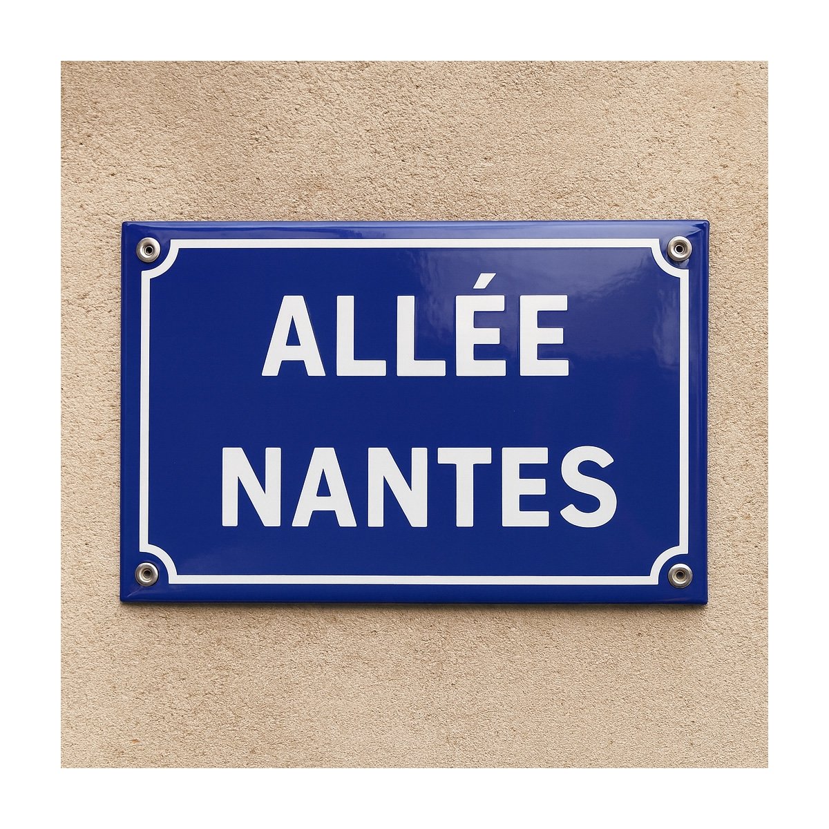 Plaque de rue émaillée classique