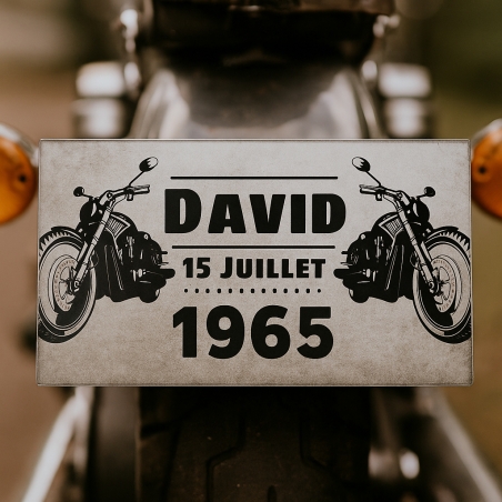 Plaque Immatriculation Plexi motard