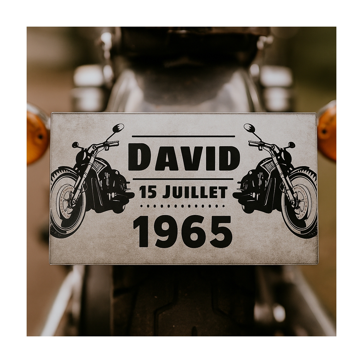 Plaque Immatriculation Plexi motard