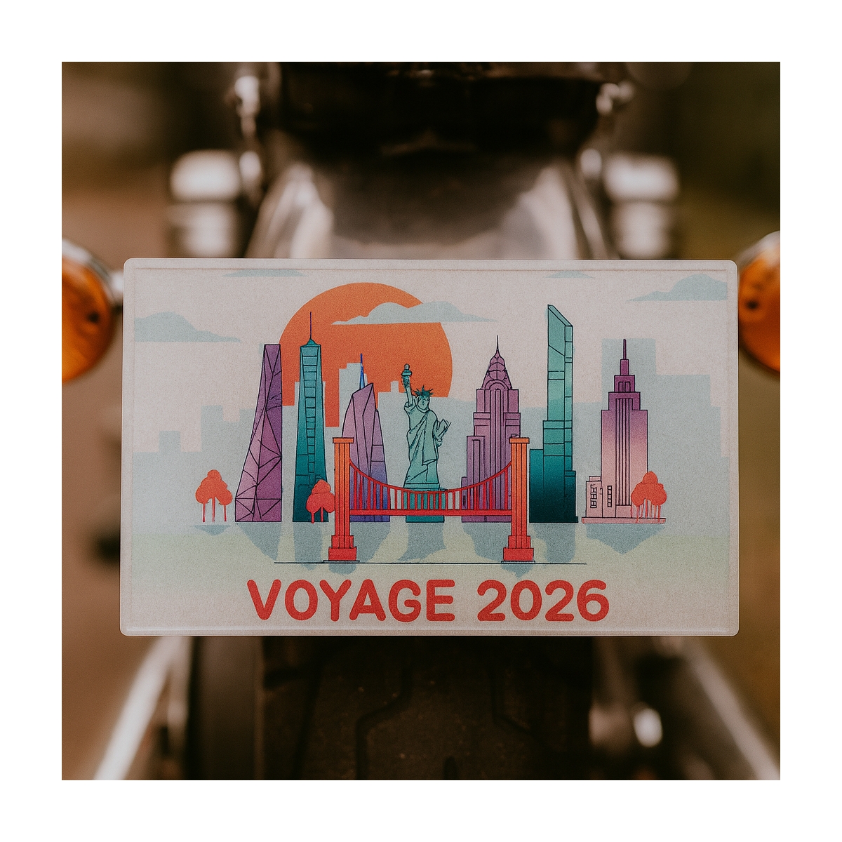 Plaque Immatriculation 21x13 voyage