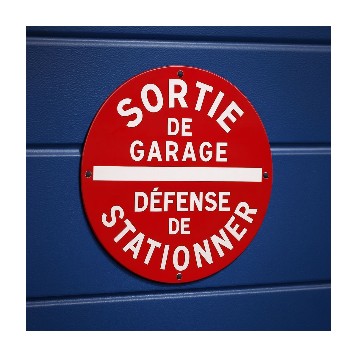 Plaque ronde émaillée