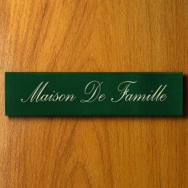 Plaque de porte émail