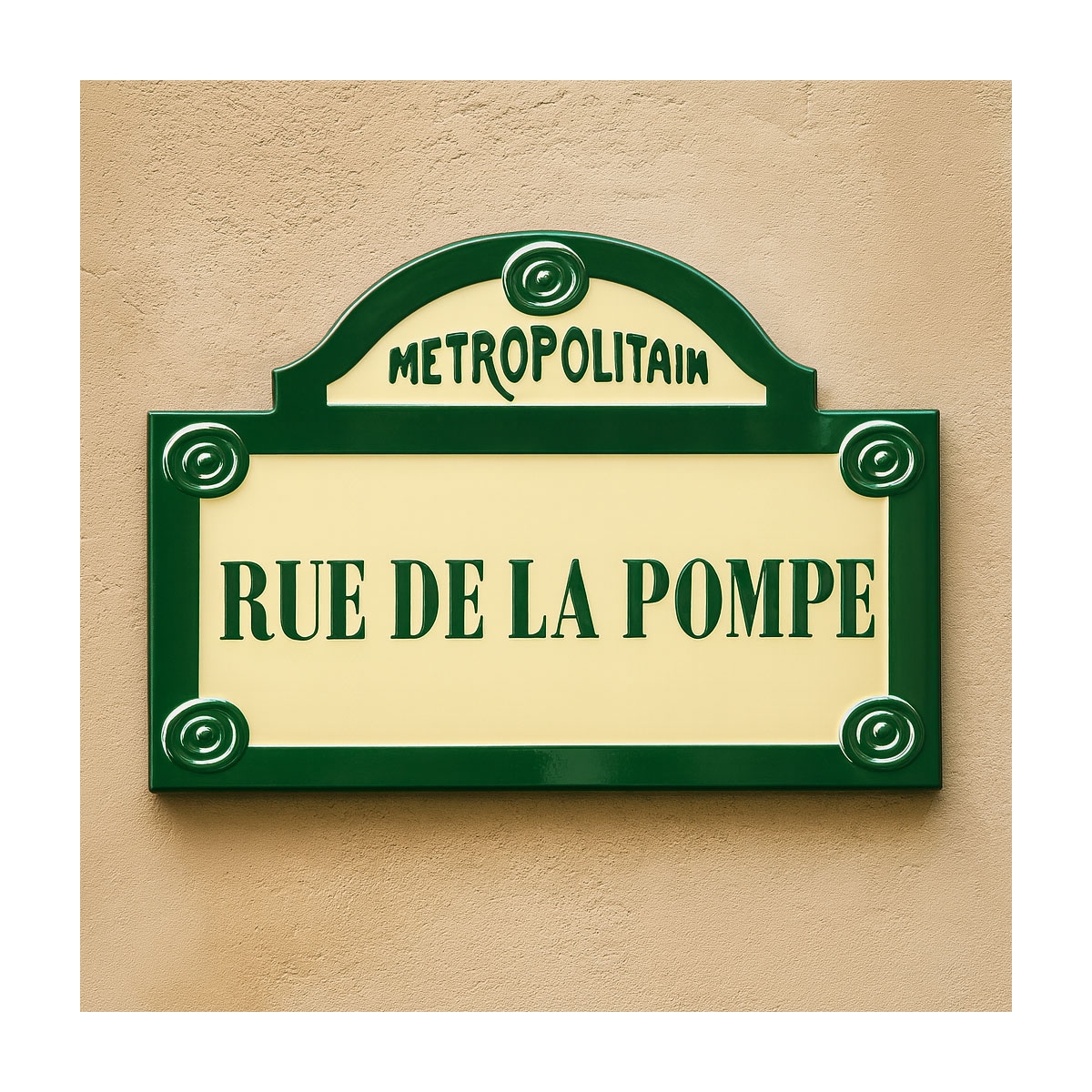 Plaque de station de métro Paris | Plaque Personnalisée