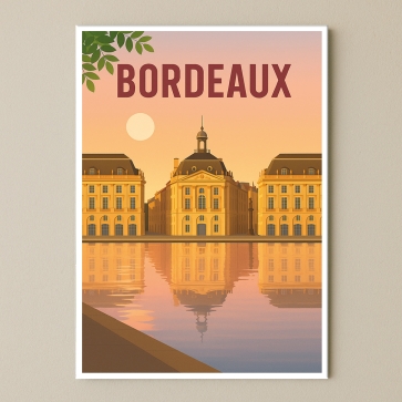 Plaque de ville Bordeaux pour décoration | Plaque Personnalisée