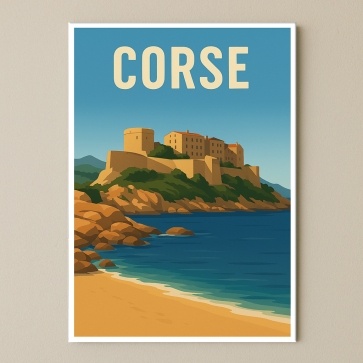 Plaque de région Corse pour décoration | Plaque Personnalisée