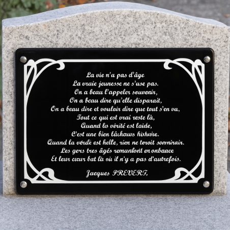 Plaque Plexiglas Art Nouveau | Plaque Personnalisée