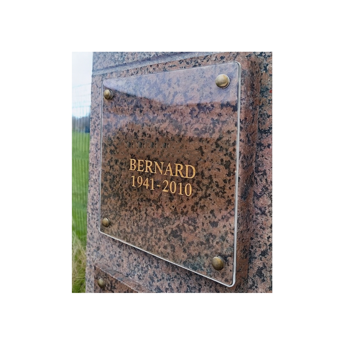 Plaque Funéraire Plexi Transparent