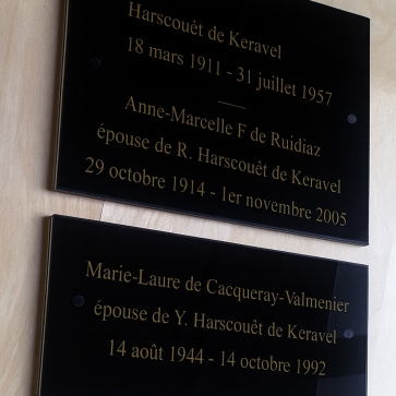 Plaque Funéraire Gravée Plexi