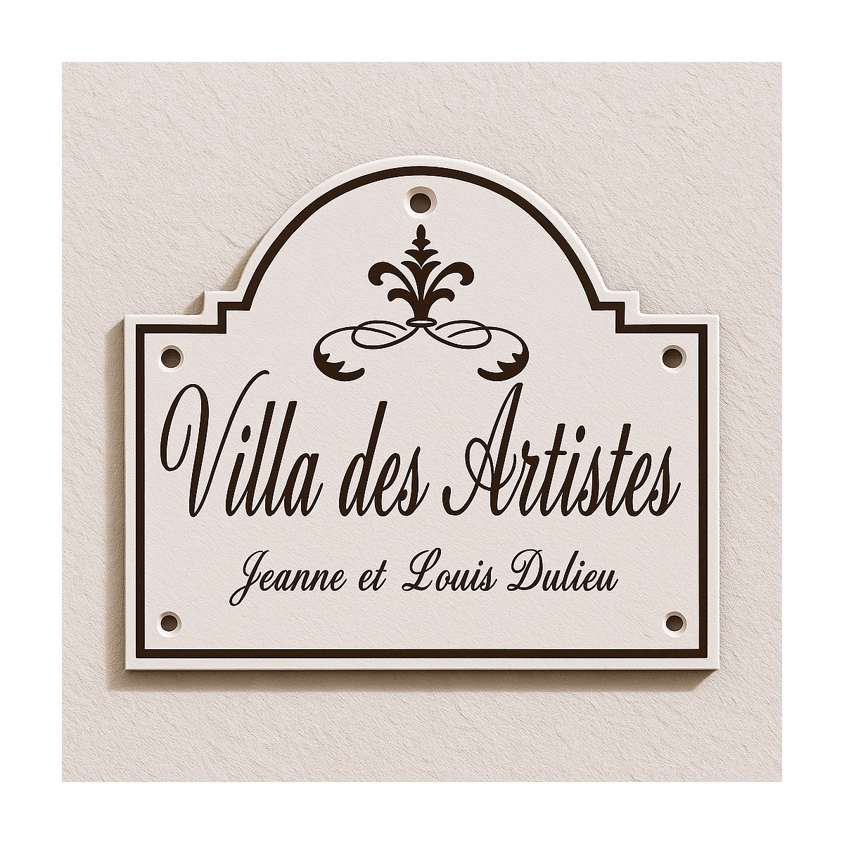 Plaque fronton Rétro