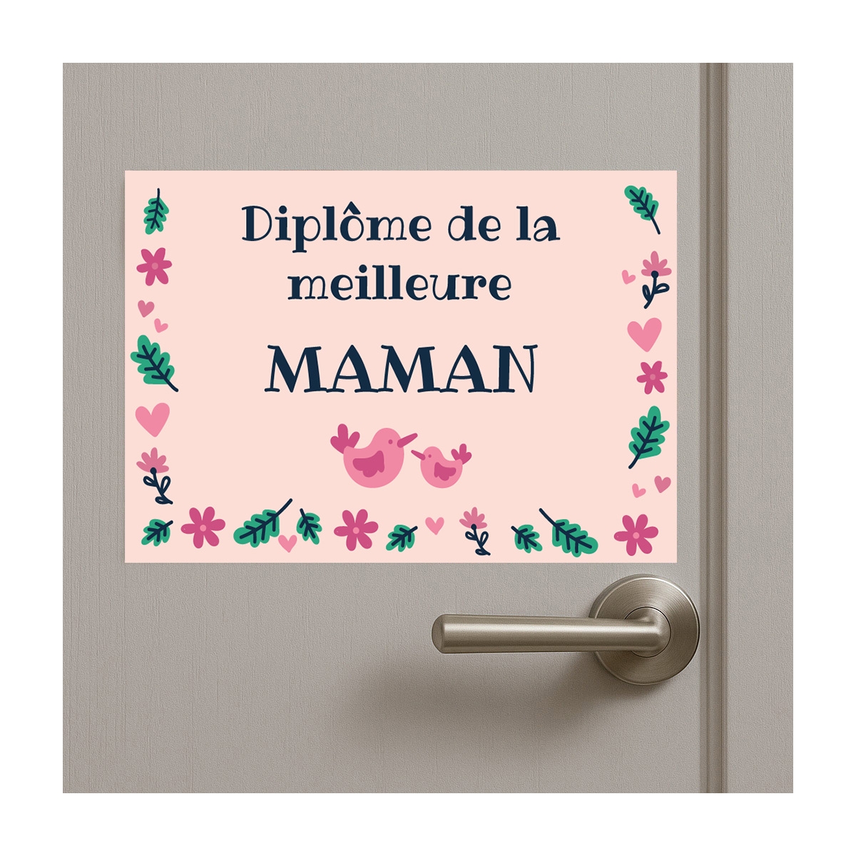 Plaque Diplôme de la meilleure maman | Plaque Personnalisée