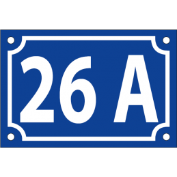 7 Numéros de rue  émaillés...