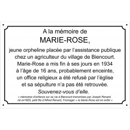 Plaque Emaillée Format :...