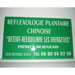Plaque acrylique verte