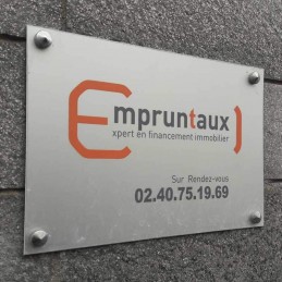 Impression numérique sur plaque professionnelle aluminium - Plaque Pro