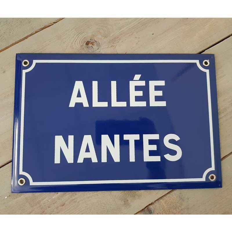 Plaque de rue personnalisée avec photo