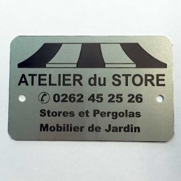 Plaque tare alu
