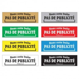 plaques pas de pub