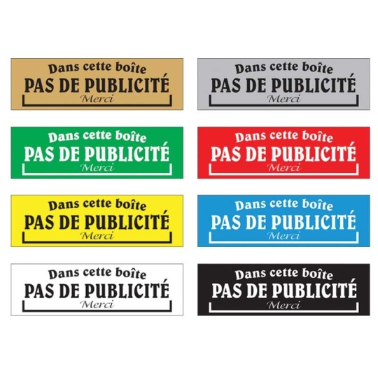 plaques pas de pub