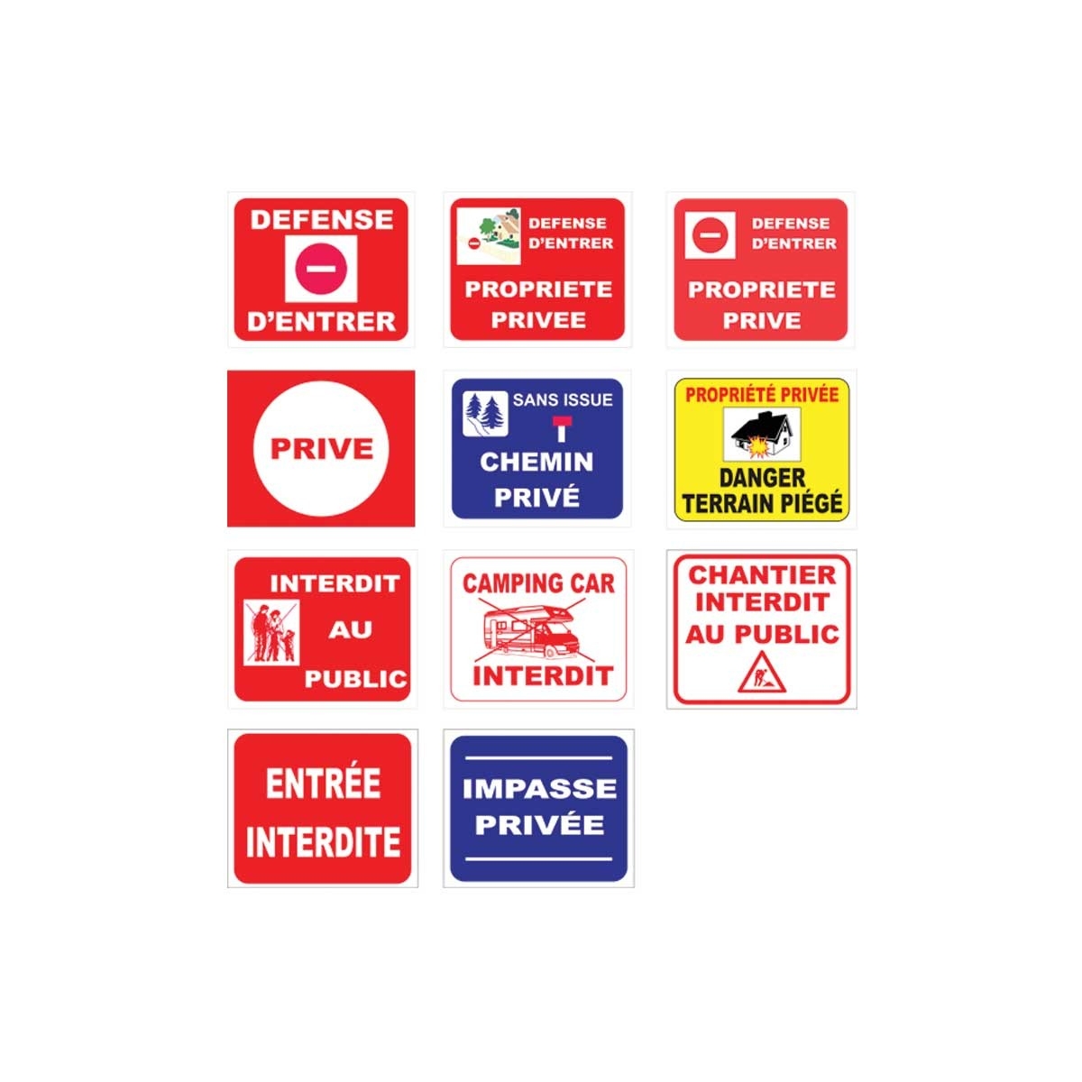 Signalétique accès interdit