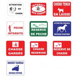 Panneau réserve de pêche - Panneau sécurité - Signalétique extérieure