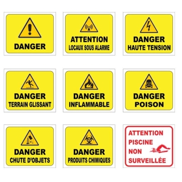 Signalétique danger